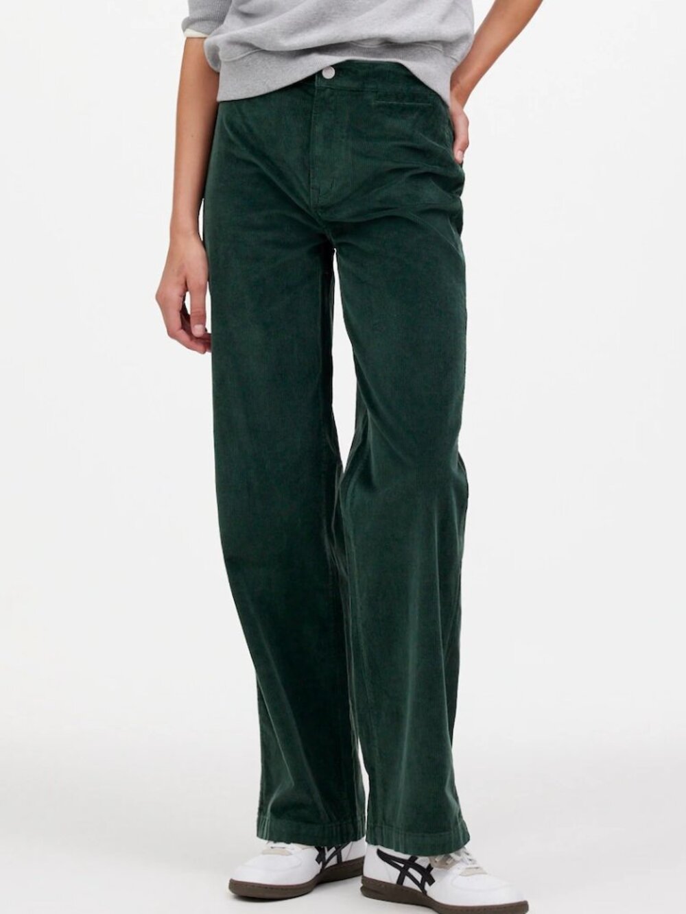 NEW! MADEWELL EMMETT WIDE LEG PANTS STRETCH CORDUROY HIGH RISE TROUSER 27 Tall